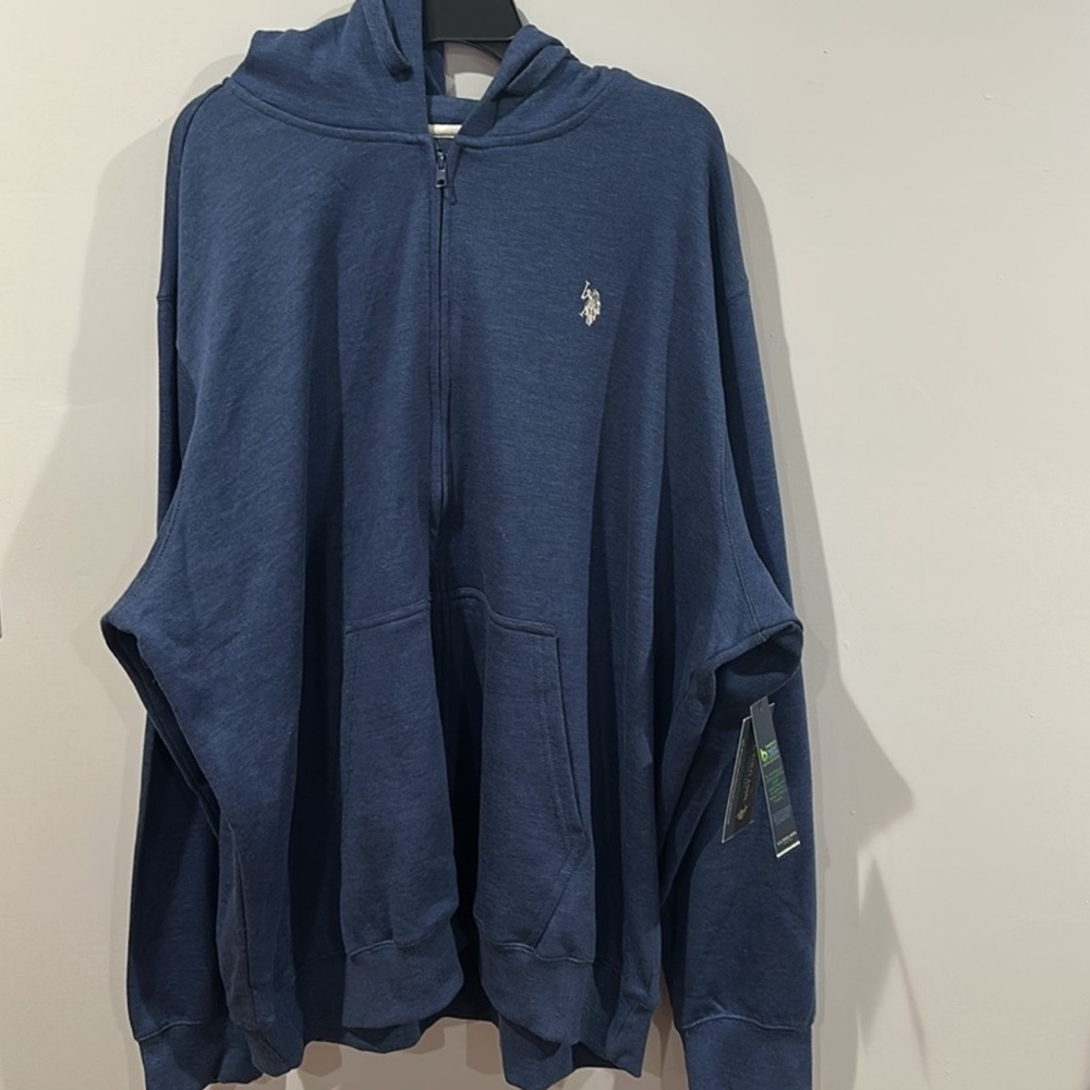 U.S. Polo Assn. Men's Full Zip Fleece Hoodie Size 2XL - Picture 4 of 10